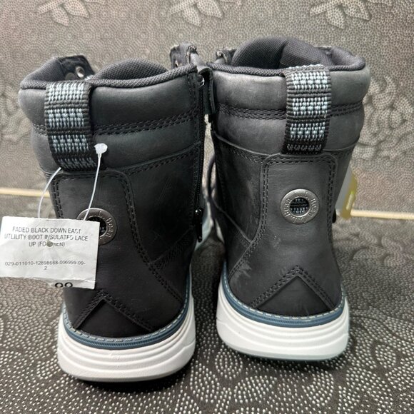 L.L. Bean Men's Waterproof Black Leather Boots Size 8.5 M Side Zipper & Lace-Up - Picture 8 of 9